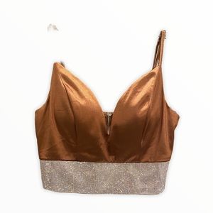 Windsor Bronze Crop Top